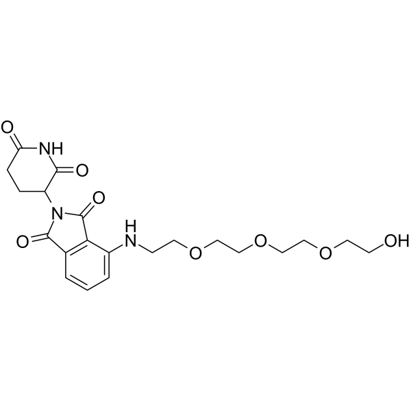 Thalidomide-NH-C2-PEG3-OH Chemical Structure Thalidomide-NH-C2-PEG3-OH