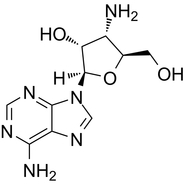 3'-Amino-3'-deoxyadenosine Chemical Structure 3