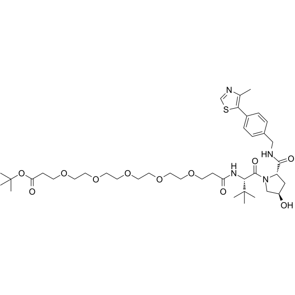 (S,R,S)-AHPC-PEG5-Boc Chemical Structure (S,R,S)-AHPC-PEG5-Boc