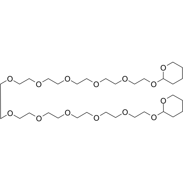 THP-PEG11-THP Chemical Structure THP-PEG11-THP