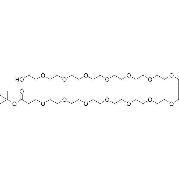 Hydroxy-PEG14-t-butyl ester Chemical Structure Hydroxy-PEG14-t-butyl ester