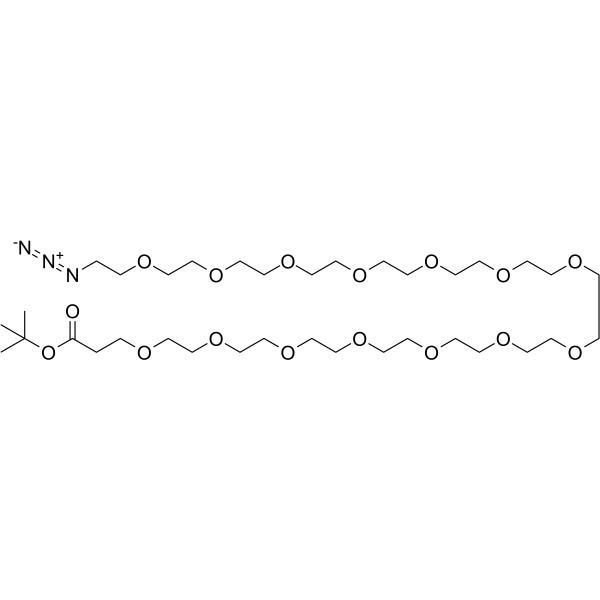 Azido-PEG14-t-butyl ester Chemical Structure Azido-PEG14-t-butyl ester