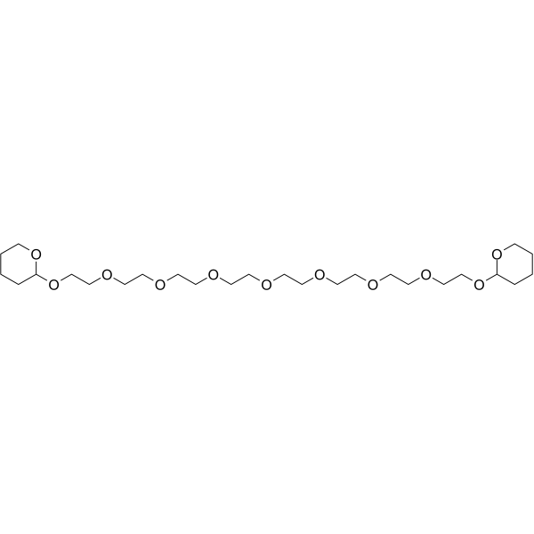 THP-PEG8-THP Chemical Structure THP-PEG8-THP