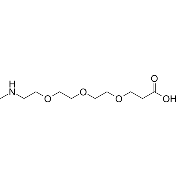 Methylamino-PEG3-acid Chemical Structure Methylamino-PEG3-acid