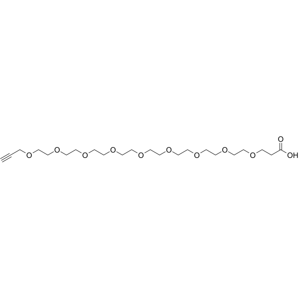 Propargyl-PEG9-acid Chemical Structure Propargyl-PEG9-acid