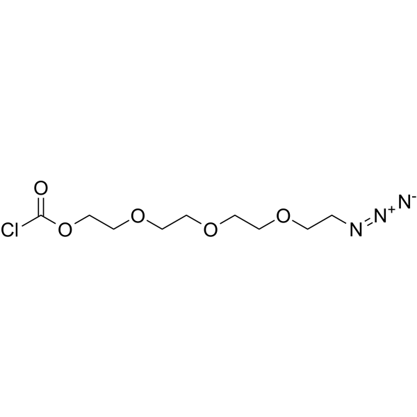 Azido-PEG4-acyl chloride Chemical Structure Azido-PEG4-acyl chloride