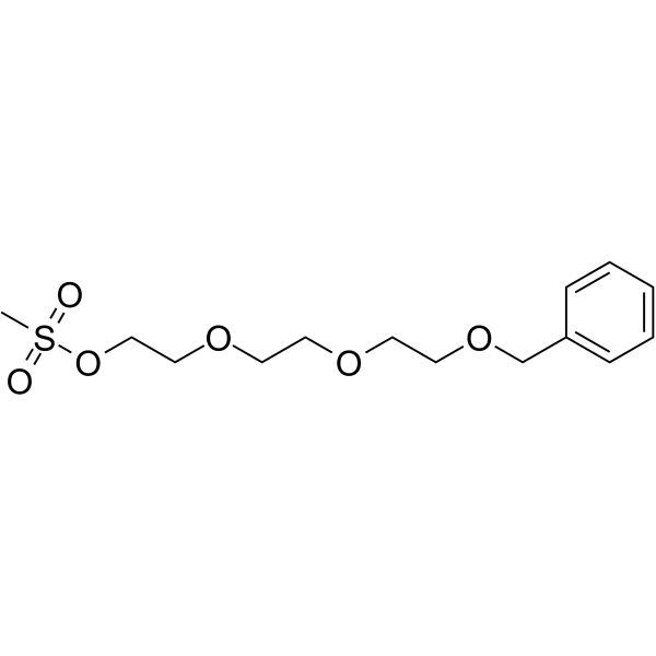 Benzyl-PEG3-MS Chemical Structure Benzyl-PEG3-MS
