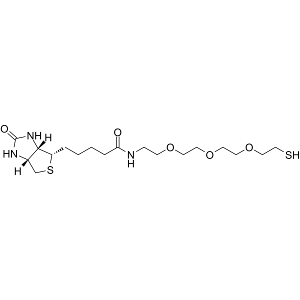 Biotin-PEG3-SH Chemical Structure Biotin-PEG3-SH
