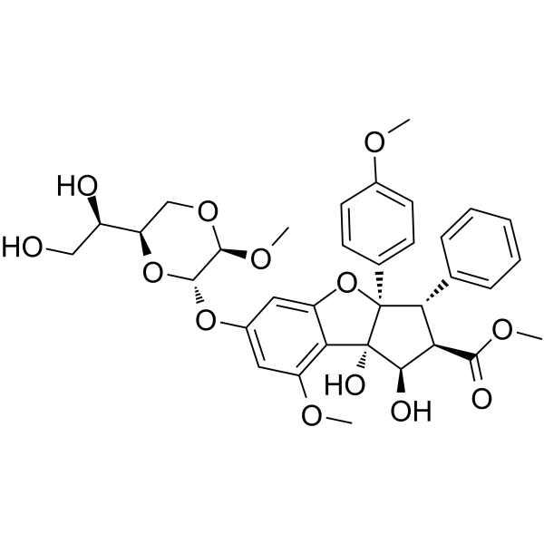 Silvestrol(Synonyms: (-)-Silvestrol)