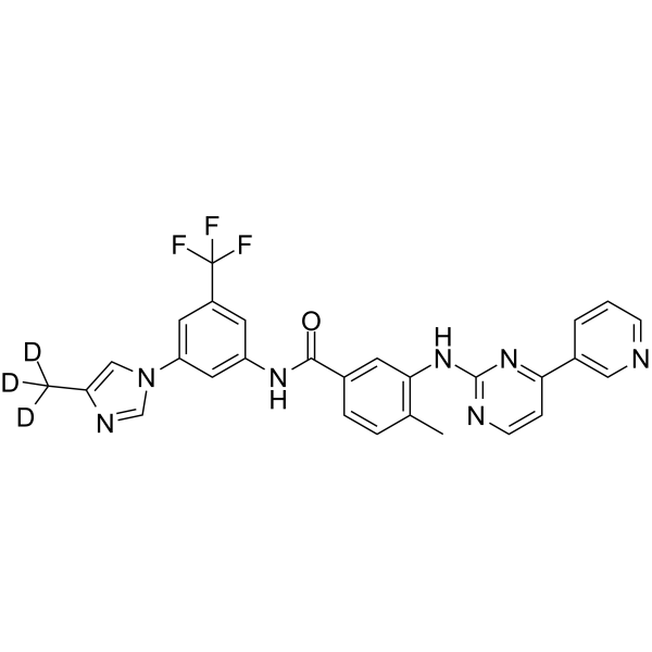 Nilotinib-d3 Chemical Structure Nilotinib-d3