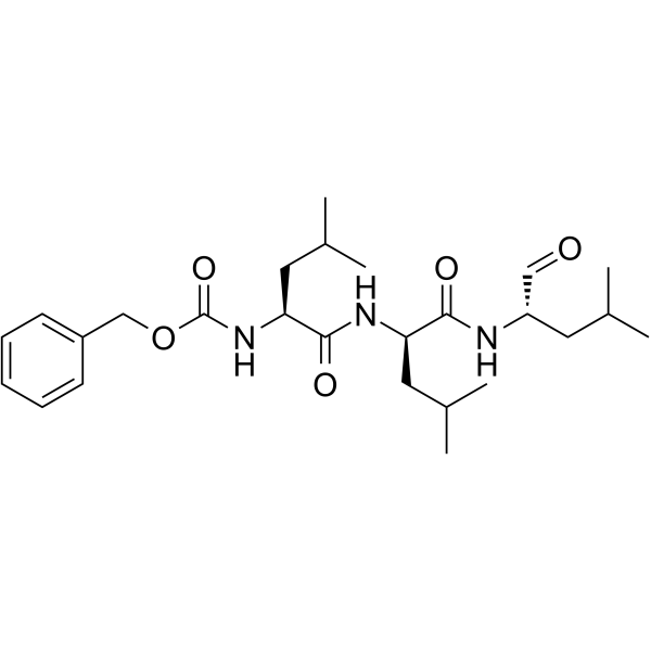 (R)-MG-132 Chemical Structure (R)-MG-132(Synonyms: (S,R,S)-(-)-MG-132; Z-Leu-D-Leu-Leu-al)
