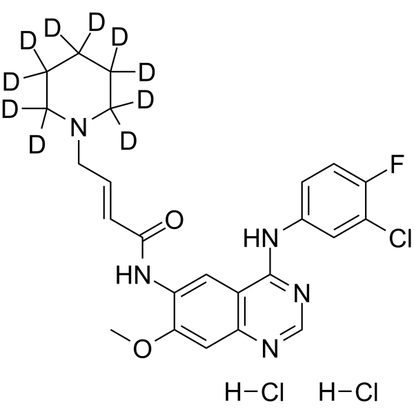 Dacomitinib-d10 dihydrochloride(Synonyms: PF-00299804-d10 dihydrochloride; PF-299804-d10 dihydrochloride)