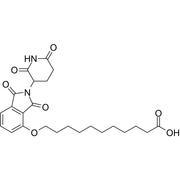 Thalidomide-4-O-C10-COOH Chemical Structure Thalidomide-4-O-C10-COOH