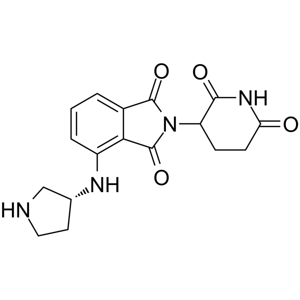 (R)-Pomalidomide-pyrrolidine Chemical Structure (R)-Pomalidomide-pyrrolidine