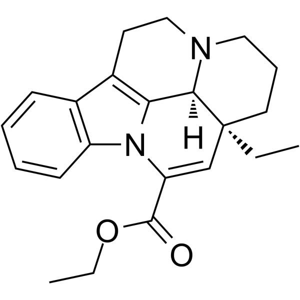 Vinpocetine Chemical Structure Vinpocetine(Synonyms: 长春西汀; Ethyl apovincaminate)