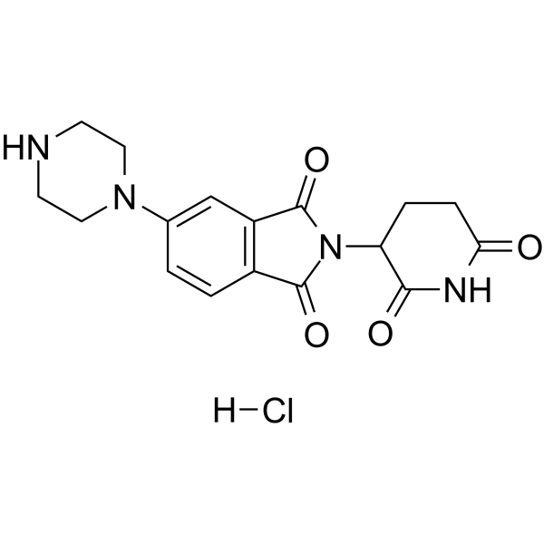 Thalidomide-piperazine hydrochloride Chemical Structure Thalidomide-piperazine hydrochloride