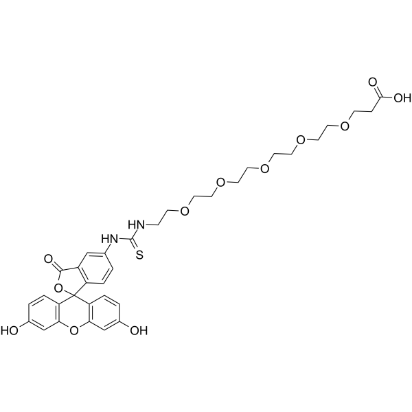 Fluorescein-PEG5-acid