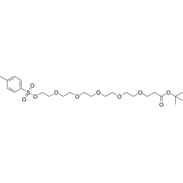 Tos-PEG5-C2-Boc Chemical Structure Tos-PEG5-C2-Boc