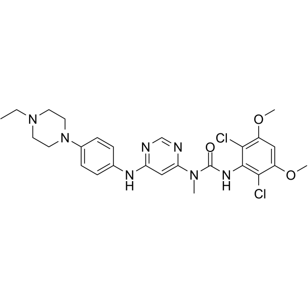Infigratinib Chemical Structure Infigratinib(Synonyms: BGJ-398; NVP-BGJ398)