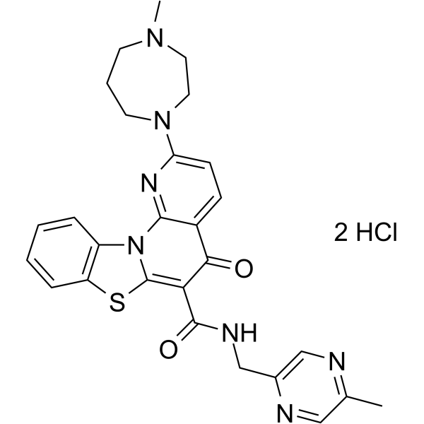 CX-5461 dihydrochloride Chemical Structure CX-5461 dihydrochloride