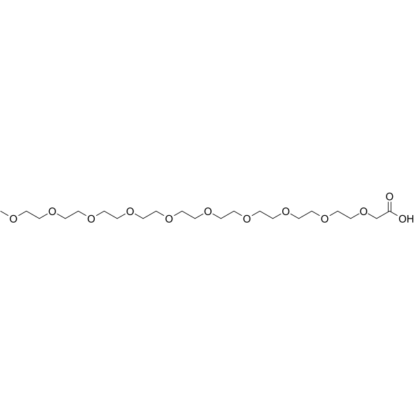 m-PEG9-CH2COOH Chemical Structure m-PEG9-CH2COOH