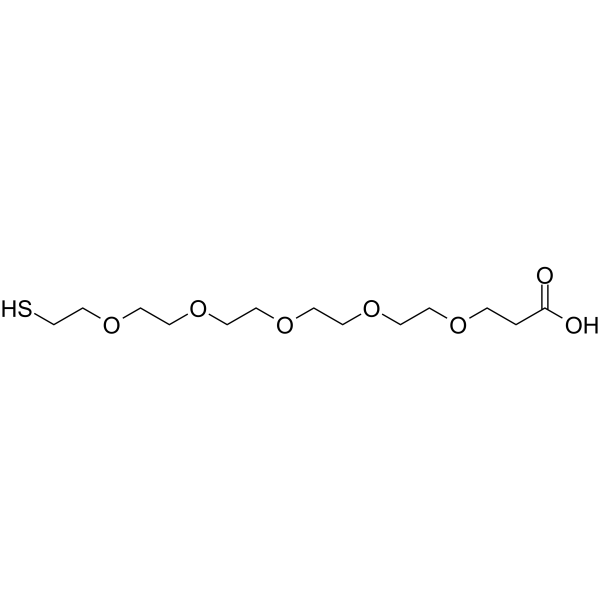 Thiol-PEG5-acid Chemical Structure Thiol-PEG5-acid(Synonyms: HS-PEG5-CH2CH2COOH)