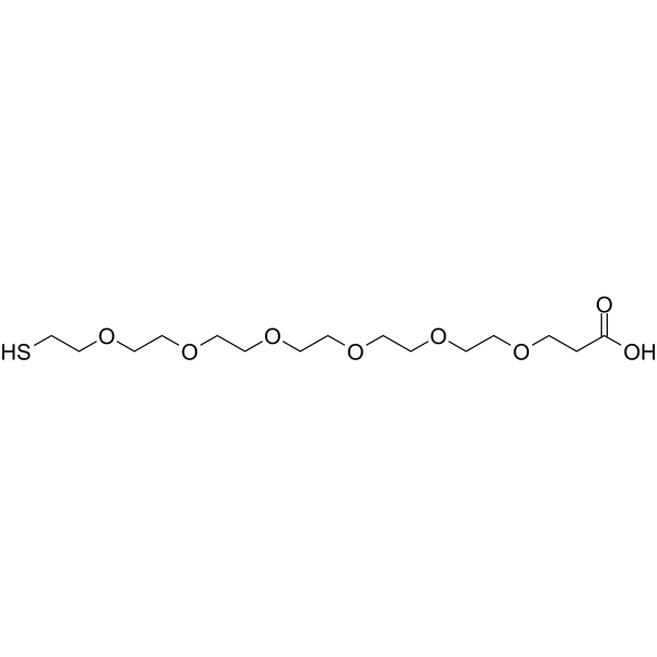 Thiol-PEG6-acid Chemical Structure Thiol-PEG6-acid