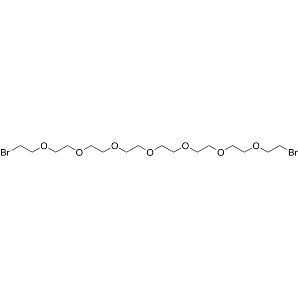 Br-PEG7-Br Chemical Structure Br-PEG7-Br