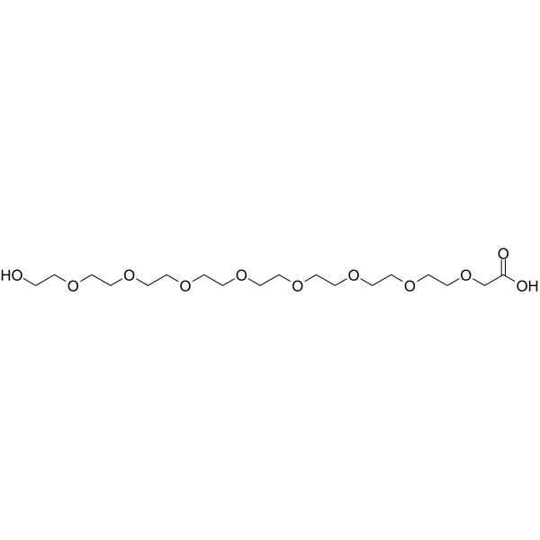 HO-PEG8-CH2COOH Chemical Structure HO-PEG8-CH2COOH