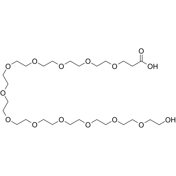 Hydroxy-PEG12-acid Chemical Structure Hydroxy-PEG12-acid(Synonyms: HO-PEG12-CH2CH2COOH)
