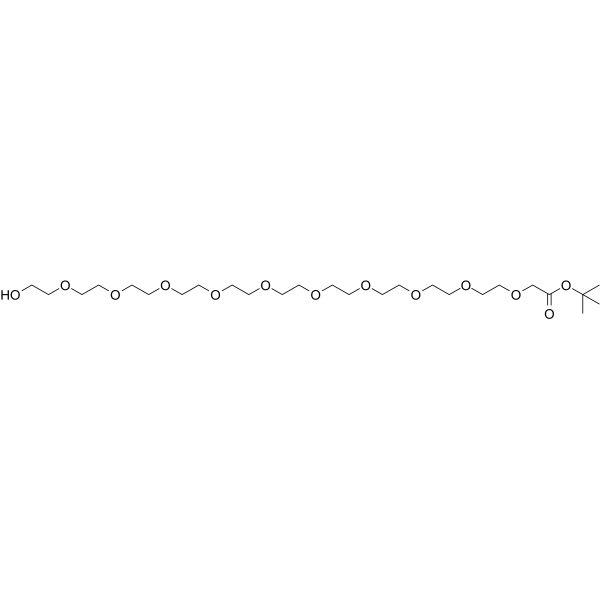 Hydroxy-PEG10-CH2-Boc Chemical Structure Hydroxy-PEG10-CH2-Boc(Synonyms: HO-PEG10-CH2COOtBu)