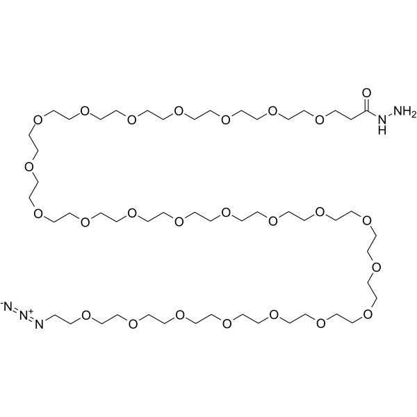 N3-PEG24-Hydrazide Chemical Structure N3-PEG24-Hydrazide