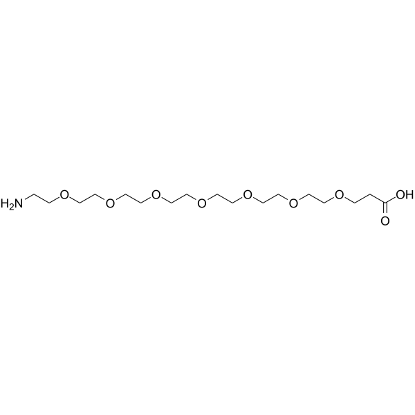 Amino-PEG7-acid Chemical Structure Amino-PEG7-acid
