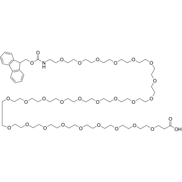 Fmoc-NH-PEG25-CH2CH2COOH Chemical Structure Fmoc-NH-PEG25-CH2CH2COOH