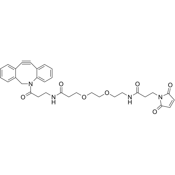DBCO-NHCO-PEG2-maleimide Chemical Structure DBCO-NHCO-PEG2-maleimide