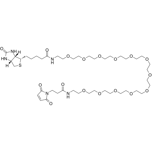 Biotin-PEG12-Mal Chemical Structure Biotin-PEG12-Mal