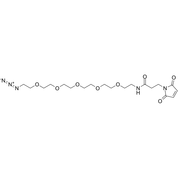 Azido-PEG5-maleimide Chemical Structure Azido-PEG5-maleimide