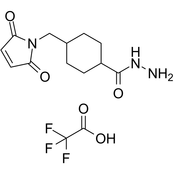Mal-C2-cyclohexylcarboxyl-hydrazide TFA Chemical Structure Mal-C2-cyclohexylcarboxyl-hydrazide TFA