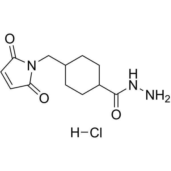 Mal-C2-cyclohexylcarboxyl-hydrazide hydrochloride Chemical Structure Mal-C2-cyclohexylcarboxyl-hydrazide hydrochloride