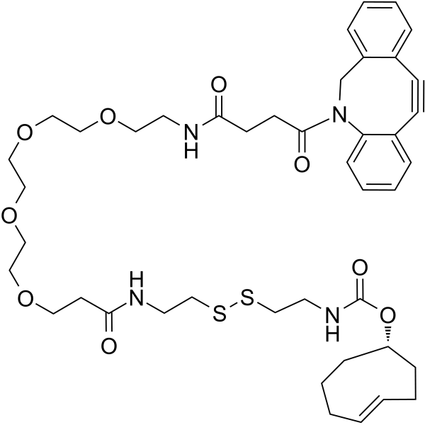 DBCO-PEG4-SS-TCO Chemical Structure DBCO-PEG4-SS-TCO