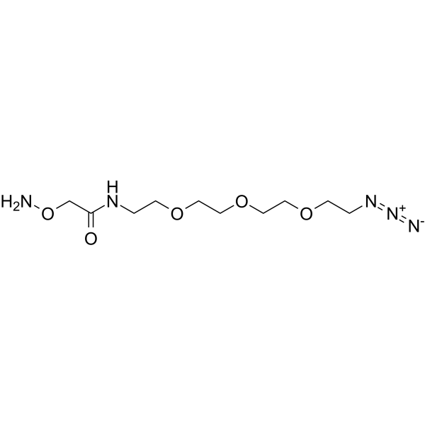 Aminoxyacetamide-PEG3-azide Chemical Structure Aminoxyacetamide-PEG3-azide