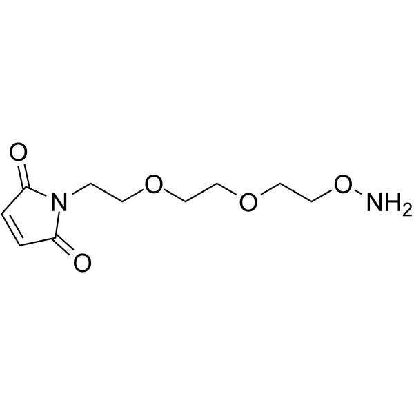 Mal-PEG2-oxyamine Chemical Structure Mal-PEG2-oxyamine
