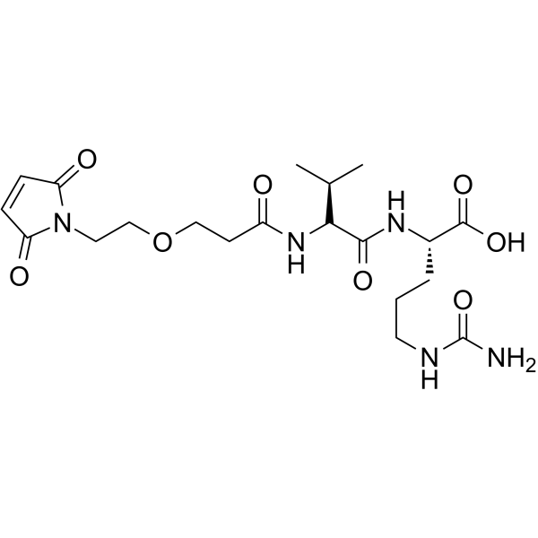 Mal-PEG1-Val-Cit-OH Chemical Structure Mal-PEG1-Val-Cit-OH