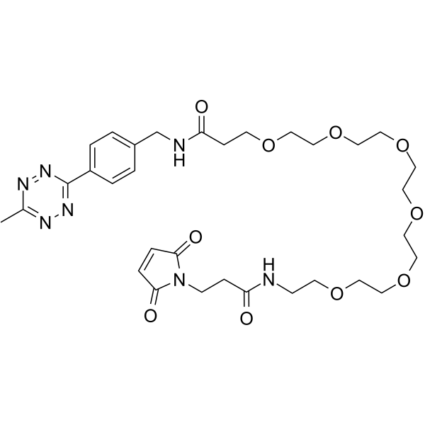 Methyltetrazine-PEG6-maleimide Chemical Structure Methyltetrazine-PEG6-maleimide