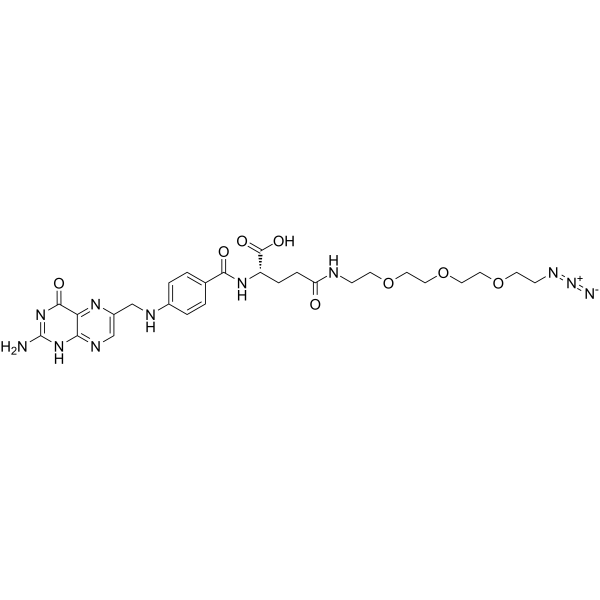 Folate-PEG3-azide Chemical Structure Folate-PEG3-azide
