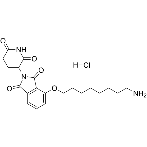 Thalidomide-O-C8-NH2 hydrochloride Chemical Structure Thalidomide-O-C8-NH2 hydrochloride