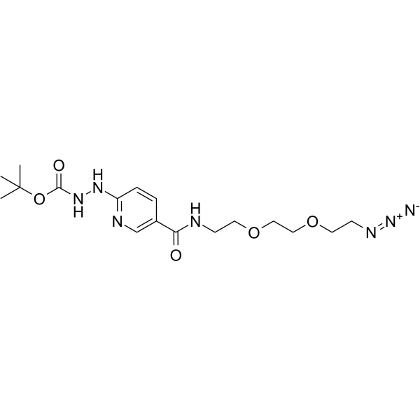 Boc-HyNic-PEG2-N3 Chemical Structure Boc-HyNic-PEG2-N3