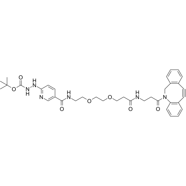 Boc-HyNic-PEG2-DBCO Chemical Structure Boc-HyNic-PEG2-DBCO