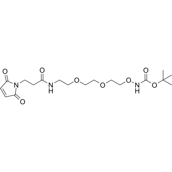 Mal-amide-PEG2-oxyamine-Boc