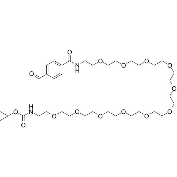 Ald-Ph-amido-PEG11-NH-Boc Chemical Structure Ald-Ph-amido-PEG11-NH-Boc